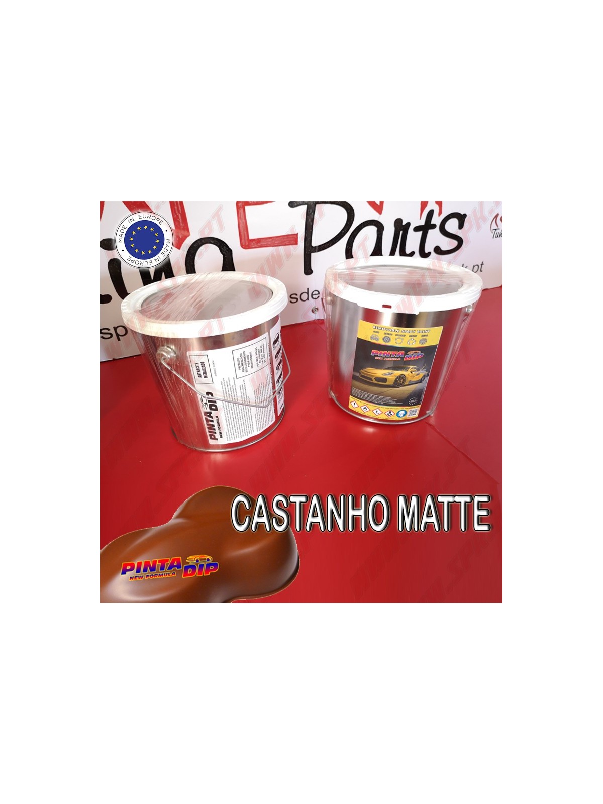 Lata de 4 Lts. Pinta Dip - Castanho Matte