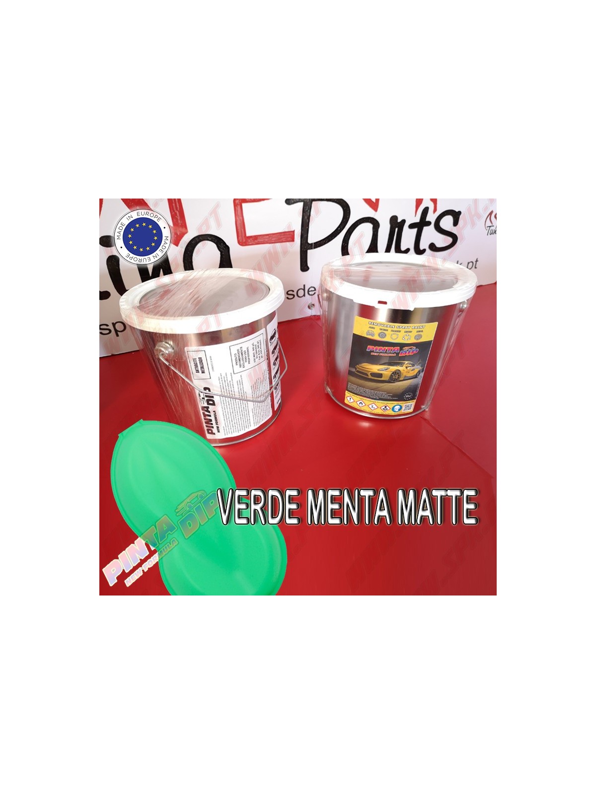 Lata de 4 Lts. Pinta Dip - Verde Menta Matte Lata de 4 Lts. Pinta Dip - Verde Menta Matte
