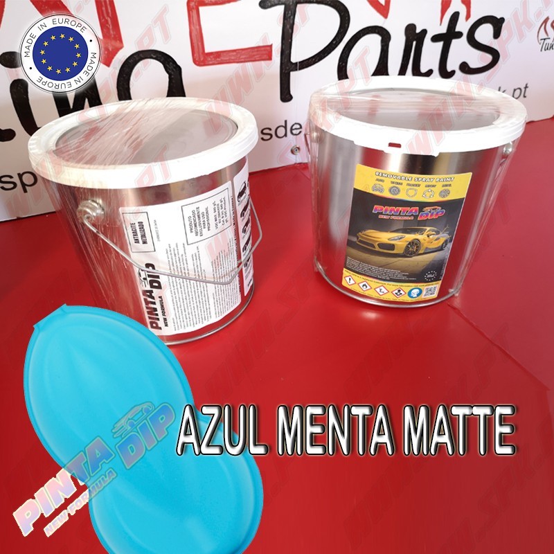 Lata de 4 Lts. Pinta Dip - Azul Menta Matte Lata de 4 Lts. Pinta Dip - Azul Menta Matte