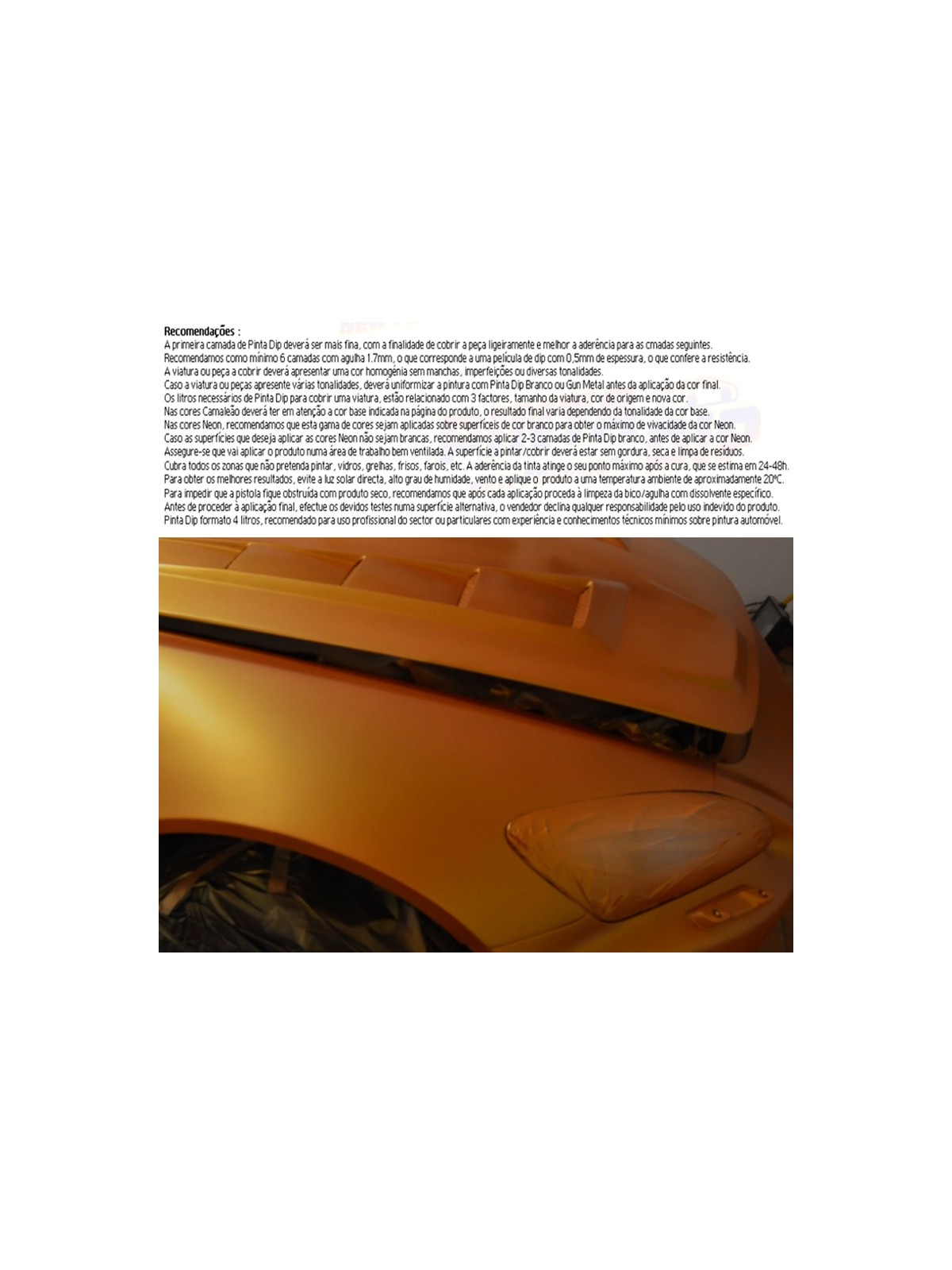 Lata de 4 Lts. Pinta Dip - Amarelo Neon Matte Lata de 4 Lts. Pinta Dip - Amarelo Neon Matte