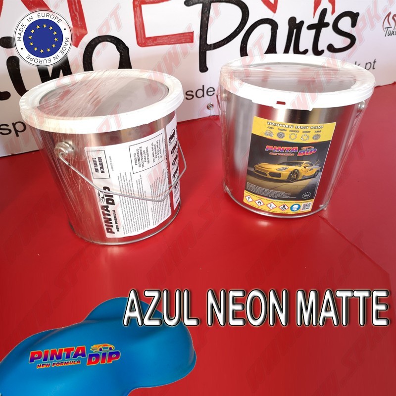 Lata de 4 Lts. Pinta Dip - Azul Neon Matte Lata de 4 Lts. Pinta Dip - Azul Neon Matte