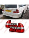 Farolins Look Cristal Red+Clear - BMW E46 Touring (1998-2005) Farolins Look Cristal Red+Clear - BMW E46 Touring (1998-2005)