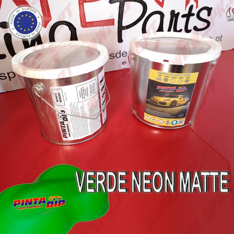 Lata de 4 Lts. Pinta Dip - Verde Neon Matte Lata de 4 Lts. Pinta Dip - Verde Neon Matte