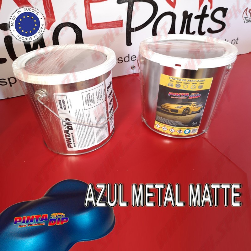 Lata de 4 Lts. Pinta Dip - Azul Metalizado Matte Lata de 4 Lts. Pinta Dip - Azul Metalizado Matte