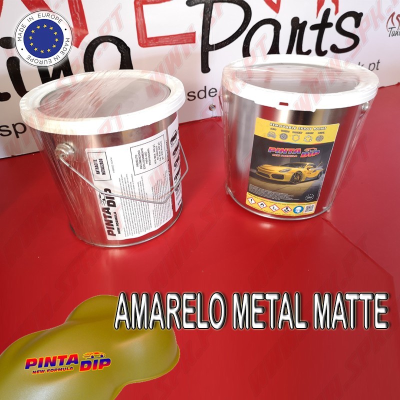 Lata de 4 Lts. Pinta Dip - Amarelo Metalizado Matte Lata de 4 Lts. Pinta Dip - Amarelo Metalizado Matte