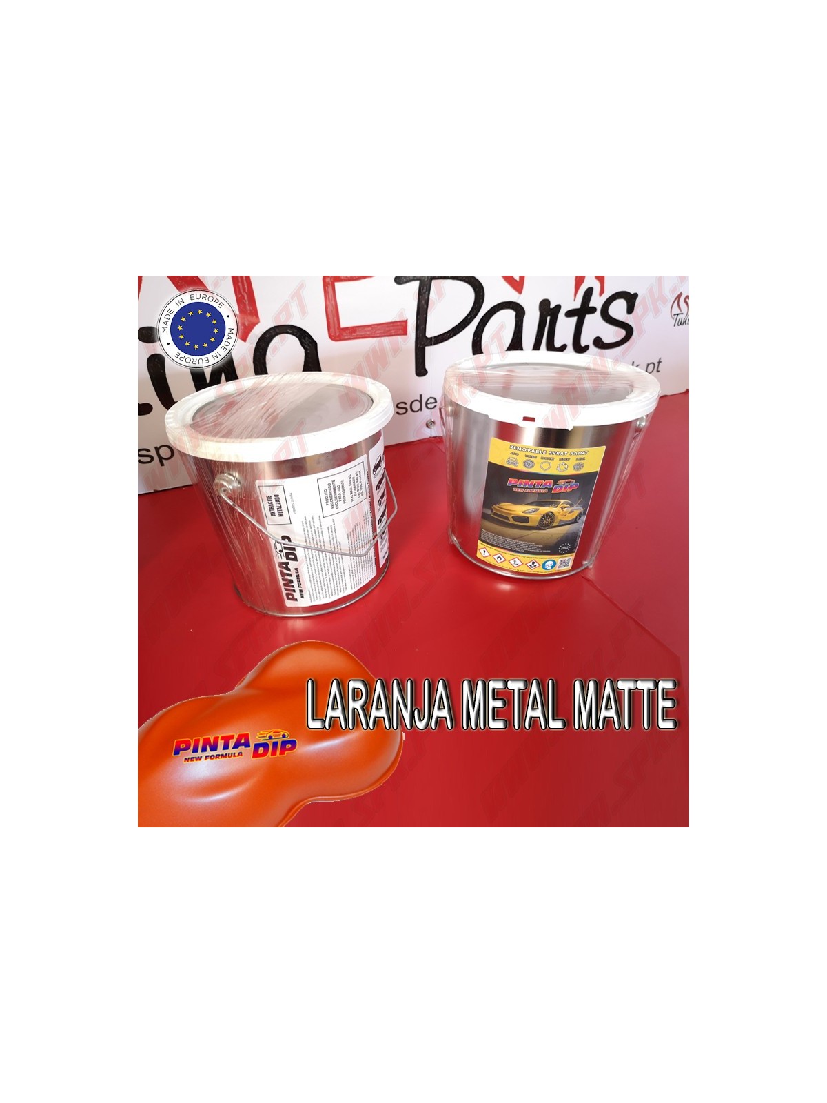 Lata de 4 Lts. Pinta Dip - Laranja Metalizado Matte