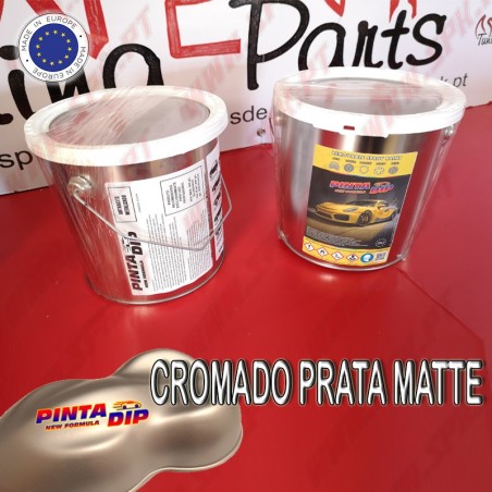 Lata de 4 Lts. Pinta Dip - Cromado Prata Matte