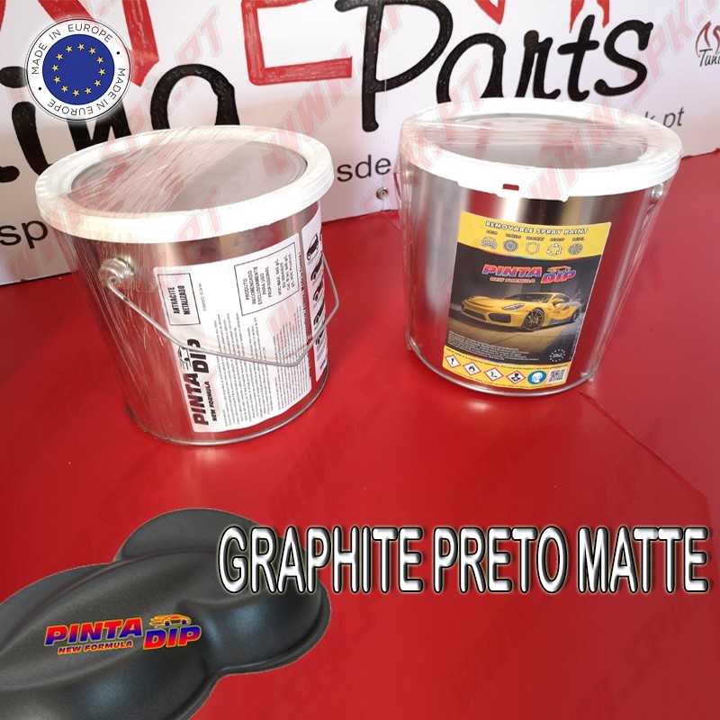 Lata de 4 Lts. Pinta Dip - Graphite Preto Matte