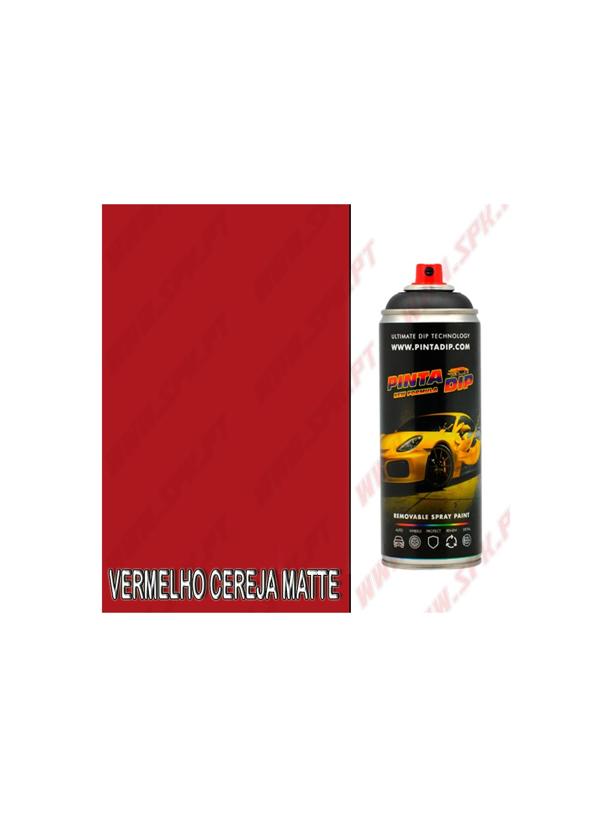 Spray 400ml Pinta Dip - Vermelho Cereja Matte Spray 400ml Pinta Dip - Vermelho Cereja Matte