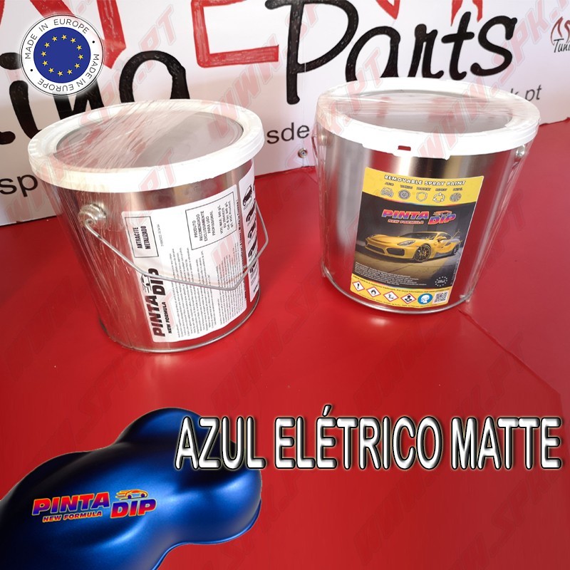 Lata de 4 Lts. Pinta Dip - Azul Elétrico Matte Lata de 4 Lts. Pinta Dip - Azul Elétrico Matte