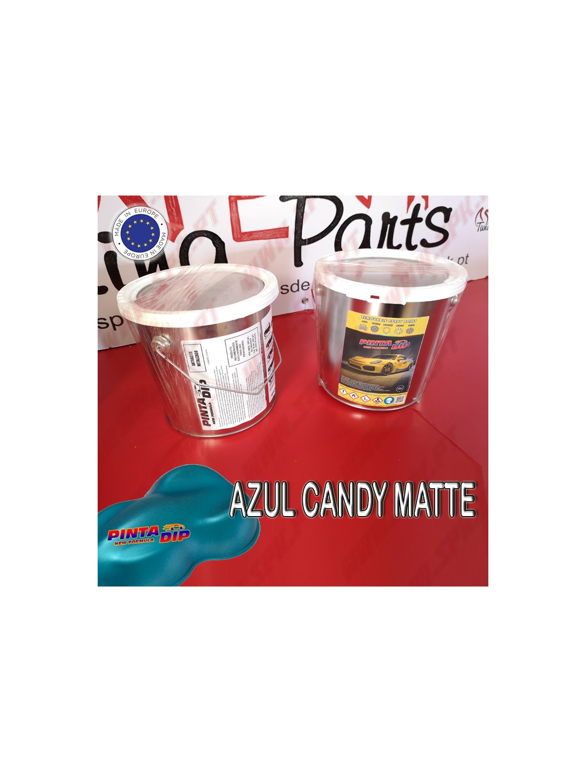 Lata de 4 Lts. Pinta Dip - Azul Candy Matte Lata de 4 Lts. Pinta Dip - Azul Candy Matte