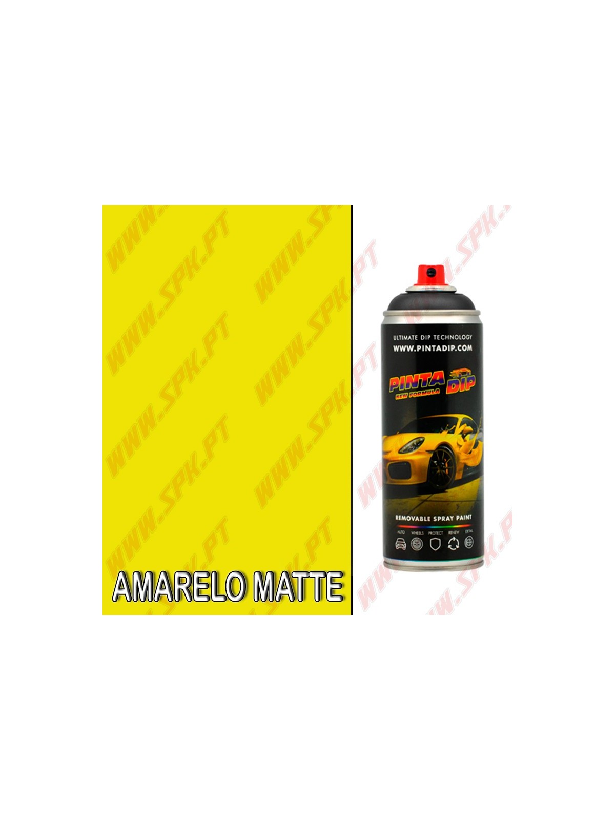 Spray 400ml Pinta Dip - Amarelo Matte Spray 400ml Pinta Dip - Amarelo Matte