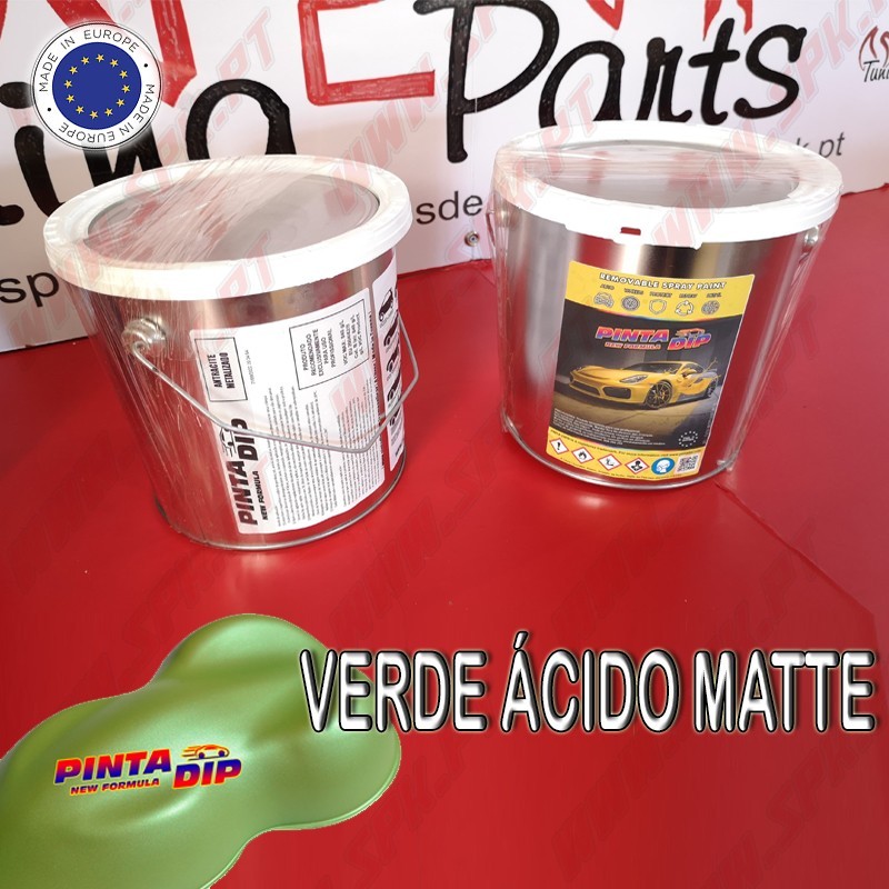 Lata de 4 Lts. Pinta Dip - Verde Ácido Matte Lata de 4 Lts. Pinta Dip - Verde Ácido Matte
