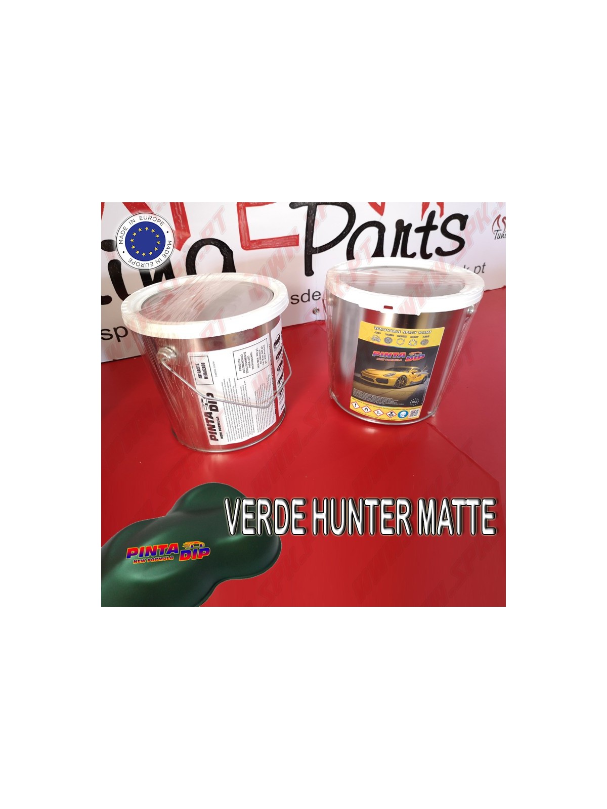 Lata de 4 Lts. Pinta Dip - Verde Hunter Matte Lata de 4 Lts. Pinta Dip - Verde Hunter Matte