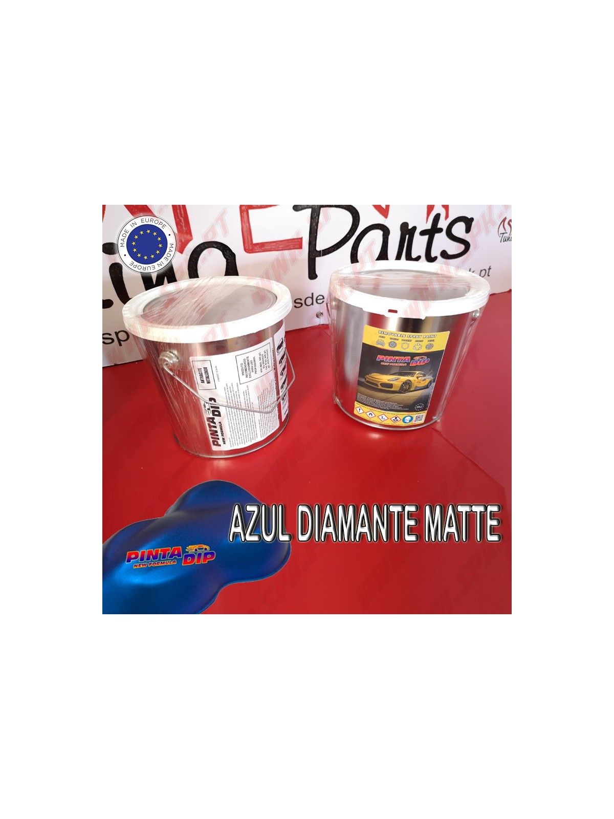 Lata de 4 Lts. Pinta Dip - Azul Diamante Matte Lata de 4 Lts. Pinta Dip - Azul Diamante Matte