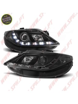 Faróis Look Daylight LED Black - Seat Ibiza 6J (2008-2012)
