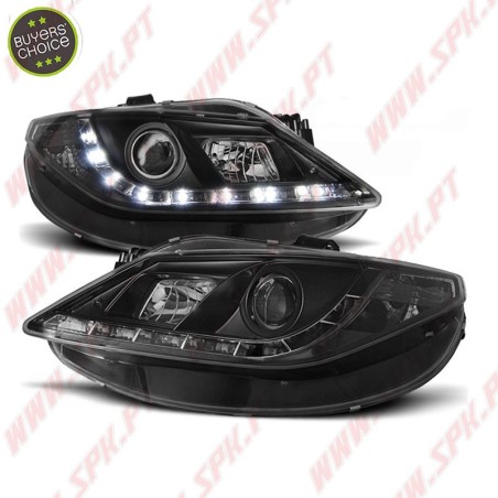 Faróis Look Daylight LED Black - Seat Ibiza 6J (2008-2012)