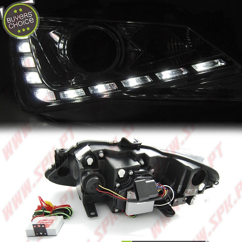 Faróis DRL LED Chrome - Seat Ibiza 6J (2012-2015) Faróis DRL LED Chrome - Seat Ibiza 6J (2012-2015)