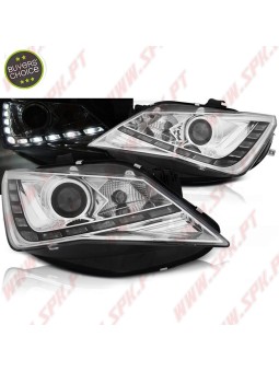 Faróis DRL LED Chrome - Seat Ibiza 6J (2012-2015)