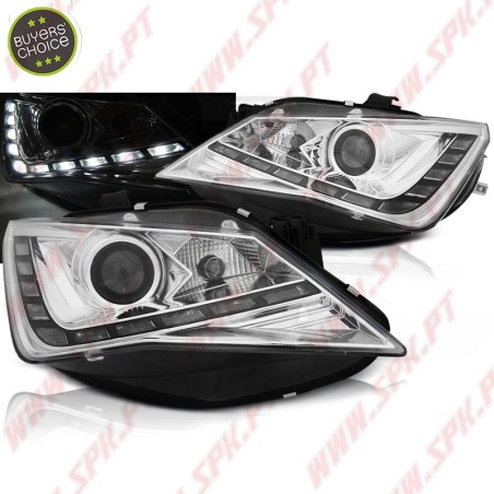Faróis DRL LED Chrome - Seat Ibiza 6J (2012-2015)