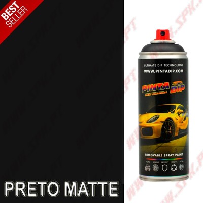 Spray 400ml Pinta Dip - Preto Matte