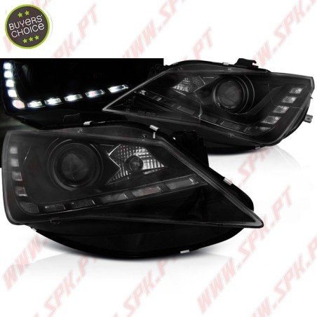 Faróis DRL LED Black - Seat Ibiza 6J (2012-2015)