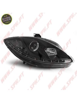 Faróis Look Daylight LED Black - Seat Leon 1P (2005-2009)