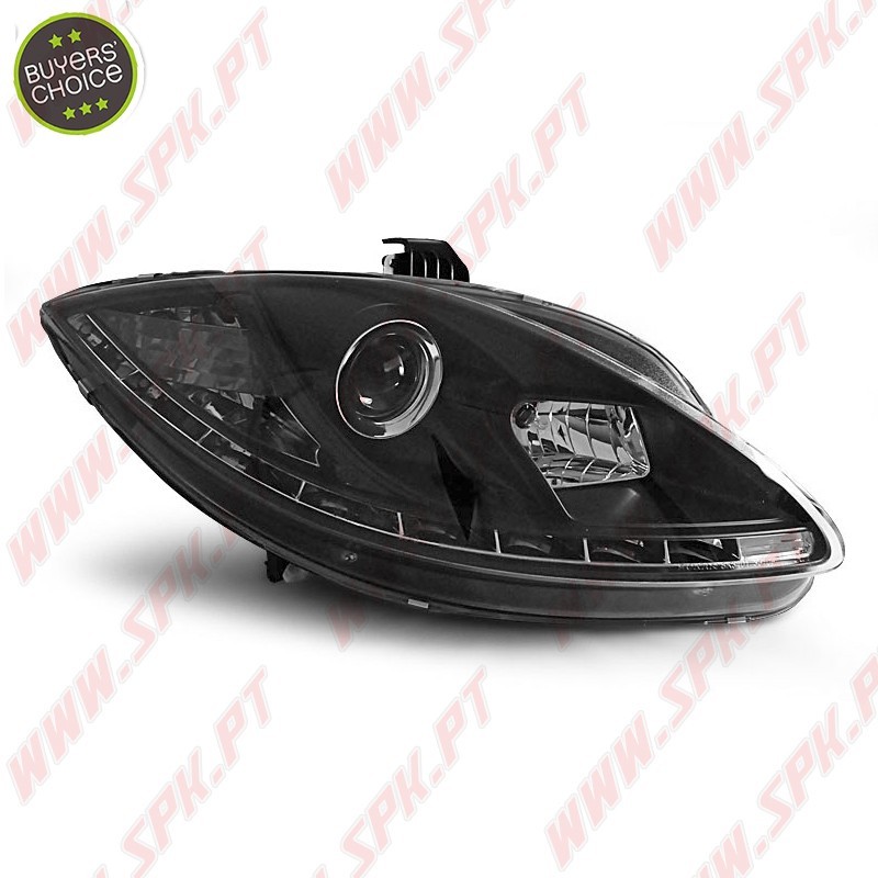 Faróis Look Daylight LED Black - Seat Leon 1P (2005-2009)