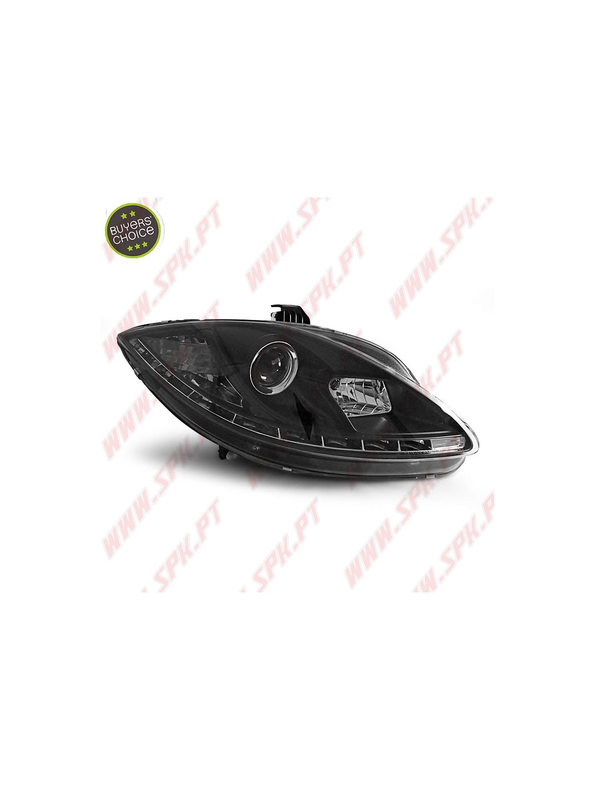Faróis Look Daylight LED Black - Seat Leon 1P (2005-2009)