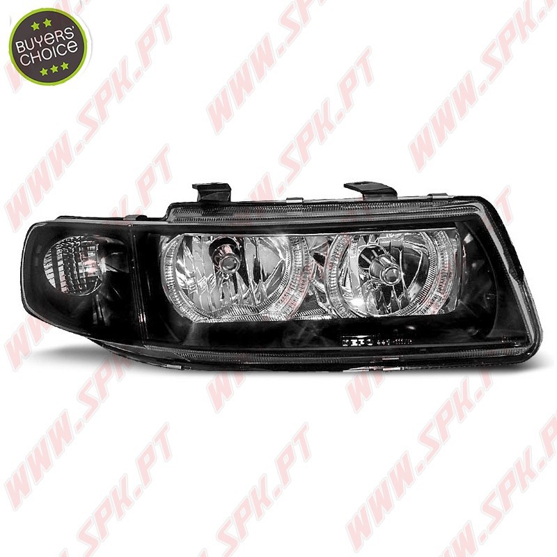 Faróis Angel Eyes Black - Seat Leon 1M (1999-2004) Faróis Angel Eyes Black - Seat Leon 1M (1999-2004)