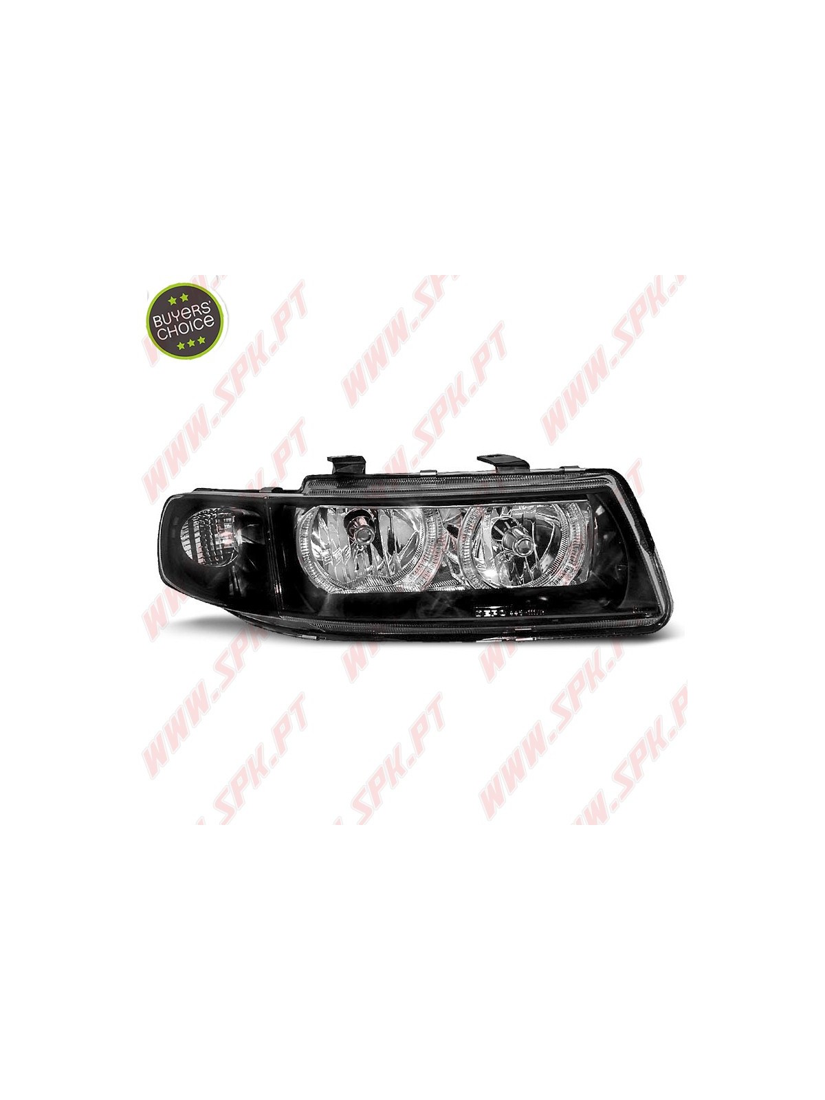 Faróis Angel Eyes Black - Seat Leon 1M (1999-2004) Faróis Angel Eyes Black - Seat Leon 1M (1999-2004)