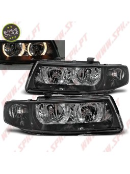 Faróis Angel Eyes Black - Seat Leon 1M (1999-2004)