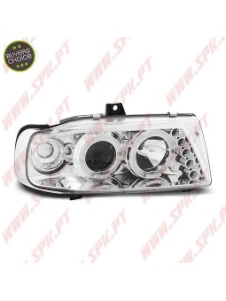 Faróis Angel Eyes Chrome - Seat Ibiza 6K / Cordoba / VW Polo Variant /  (1993-1999)