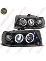 Faróis Angel Eyes Black - Seat Ibiza 6K / Cordoba / VW Polo Variant /  (1993-1999) Faróis Angel Eyes Black - Seat Ibiza 6K / Cordoba / VW Polo Variant /  (1993-1999)