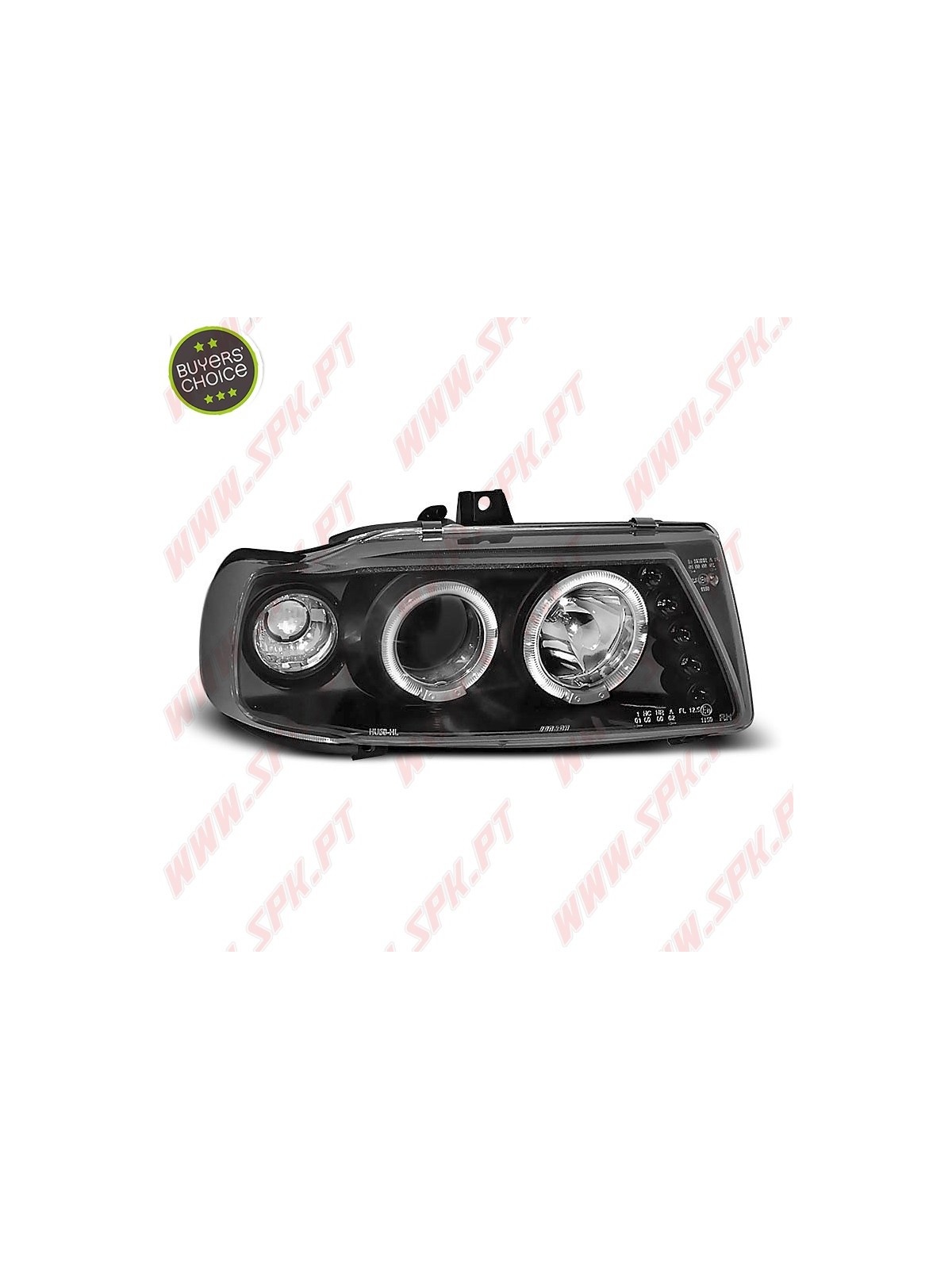 Faróis Angel Eyes Black - Seat Ibiza 6K / Cordoba / VW Polo Variant /  (1993-1999) Faróis Angel Eyes Black - Seat Ibiza 6K / Cordoba / VW Polo Variant /  (1993-1999)