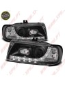 Faróis Look DRL LED Black - Seat Ibiza 6K / Cordoba / VW Polo Variant /  (1993-1999) Faróis Look DRL LED Black - Seat Ibiza 6K / Cordoba / VW Polo Variant /  (1993-1999)