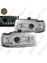 Faróis Look DRL LED Chrome - Seat Ibiza 6K / Cordoba / VW Polo Variant /  (1993-1999)