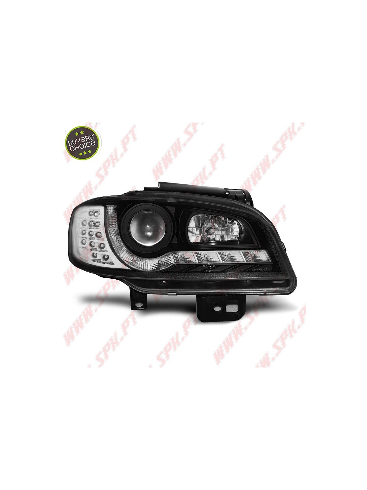 Faróis Look DRL C/Pisca LED Black - Seat Ibiza 6K2 / Cordoba (1999-2002)