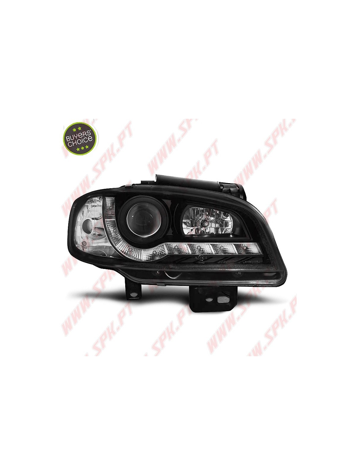 Faróis Look DRL LED Black - Seat Ibiza 6K2 / Cordoba (1999-2002)