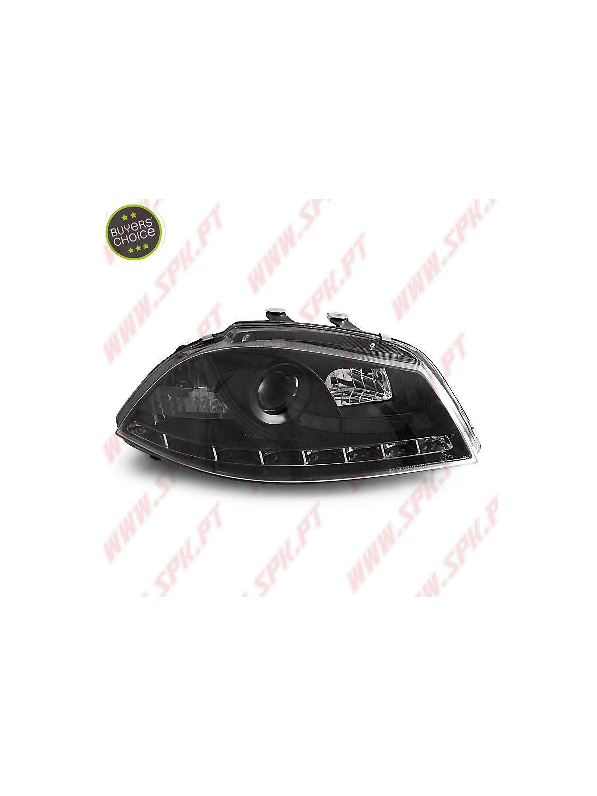 Faróis Look DRL LED Black - Seat Ibiza 6L / Cordoba (2002-2008) Faróis Look DRL LED Black - Seat Ibiza 6L / Cordoba (2002-2008)