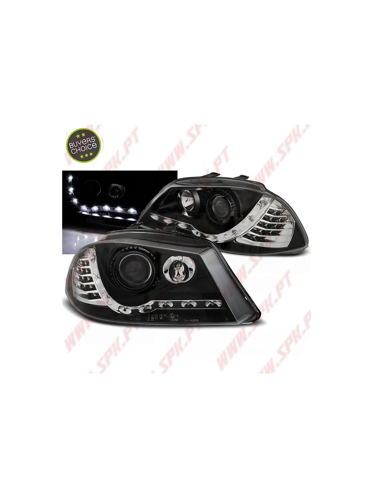 Faróis Look DRL C/Pisca LED Black - Seat Ibiza 6L / Cordoba (2002-2008) Faróis Look DRL C/Pisca LED Black - Seat Ibiza 6L / Cordoba (2002-2008)