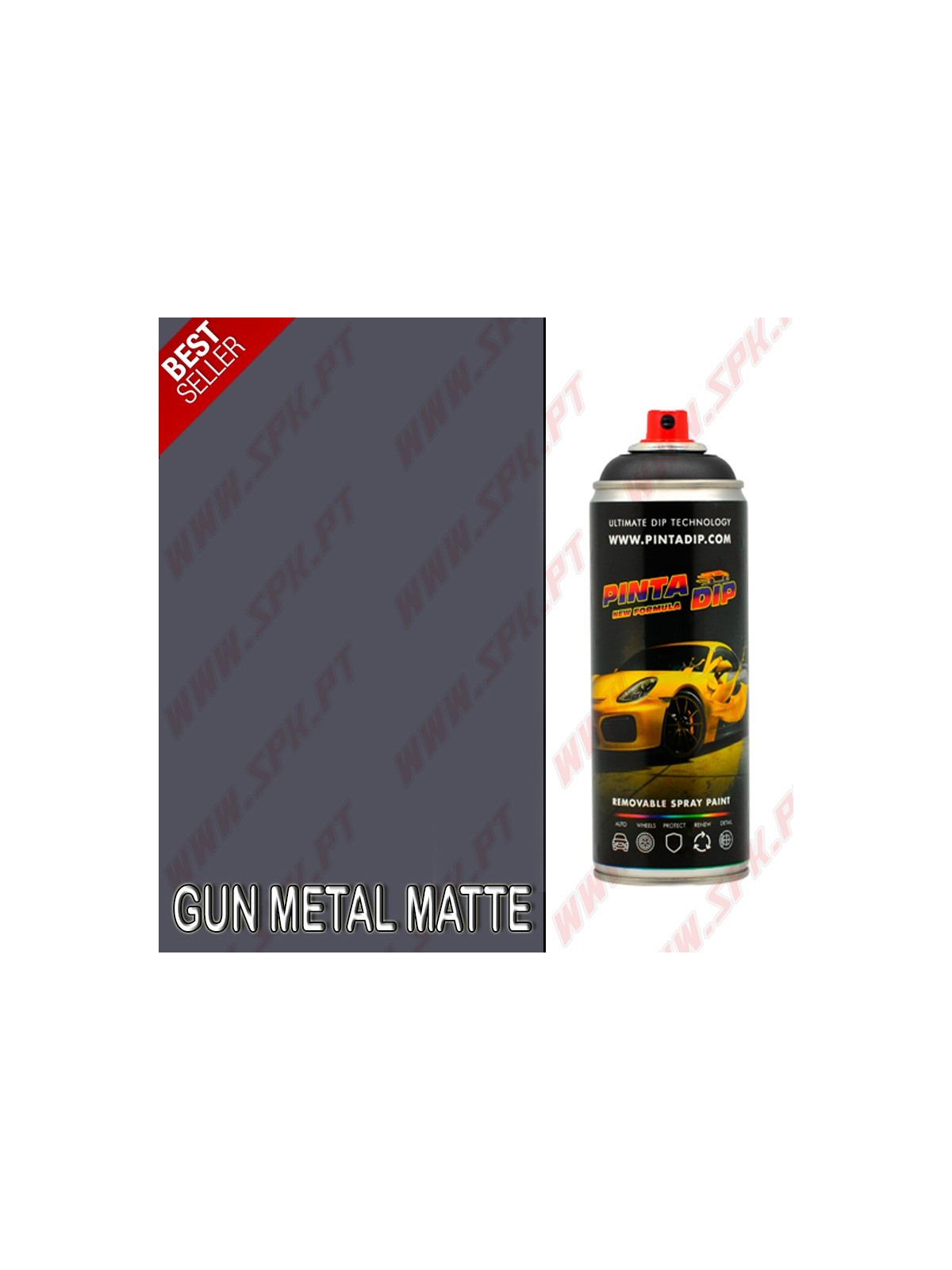 Spray 400ml Pinta Dip - Gun Metal Matte