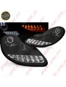 Faróis DRL C/Pisca LED Black+Chrome - Porsche Boxster 986 / 911 996 (1996-2004)