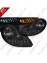 Faróis DRL C/Pisca LED Black Gloss - Porsche Boxster 986 / 911 996 (1996-2004)