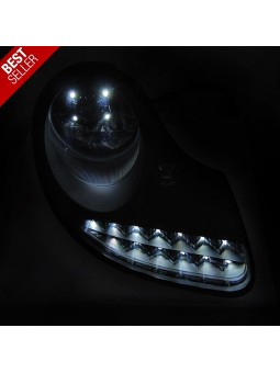 Faróis DRL C/Pisca LED Black Matte - Porsche Boxster 986 / 911 996 (1996-2004)
