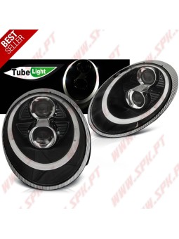 Faróis Xenon Tube Light Black - Porsche 911 997 (2004-2009)