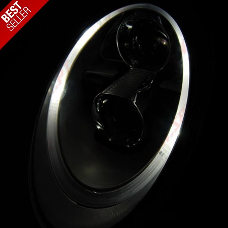 Faróis Xenon Tube Light Black - Porsche 911 997 (2004-2009) Faróis Xenon Tube Light Black - Porsche 911 997 (2004-2009)