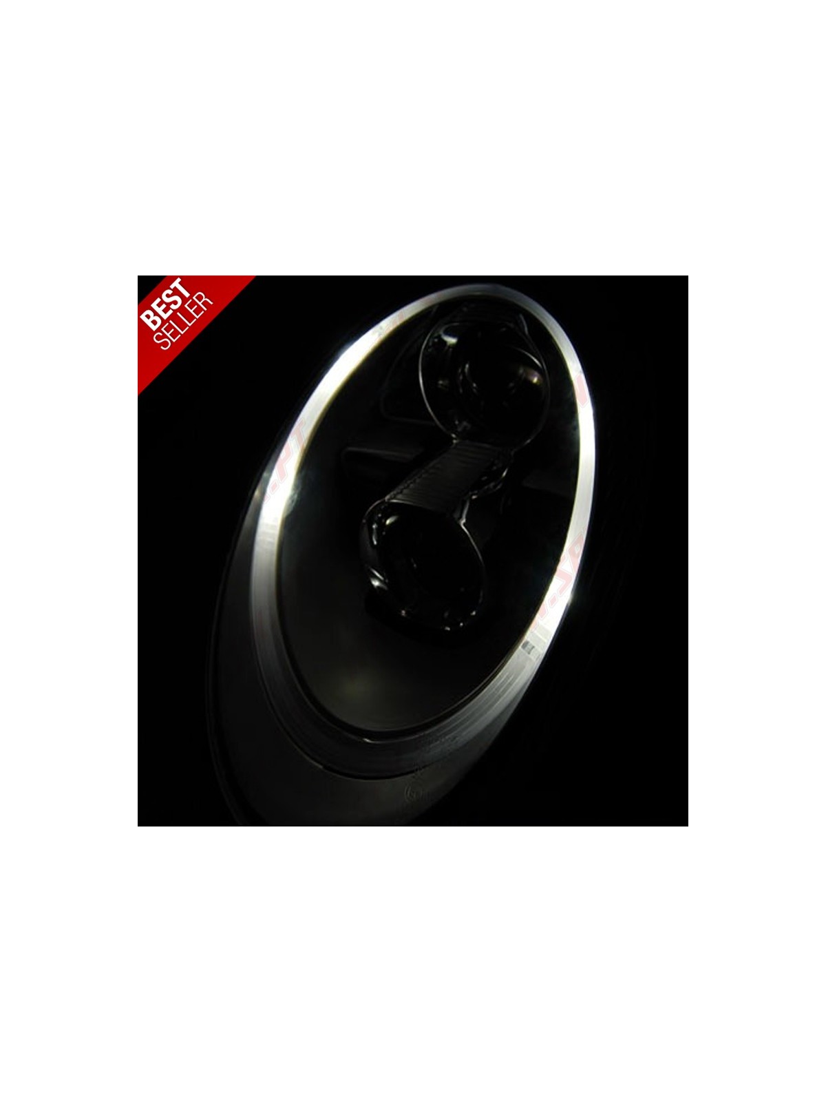 Faróis Xenon Tube Light Black - Porsche 911 997 (2004-2009) Faróis Xenon Tube Light Black - Porsche 911 997 (2004-2009)