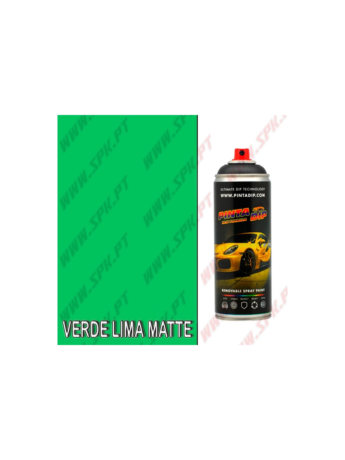 Spray 400ml Pinta Dip - Verde Lima Matte Spray 400ml Pinta Dip - Verde Lima Matte