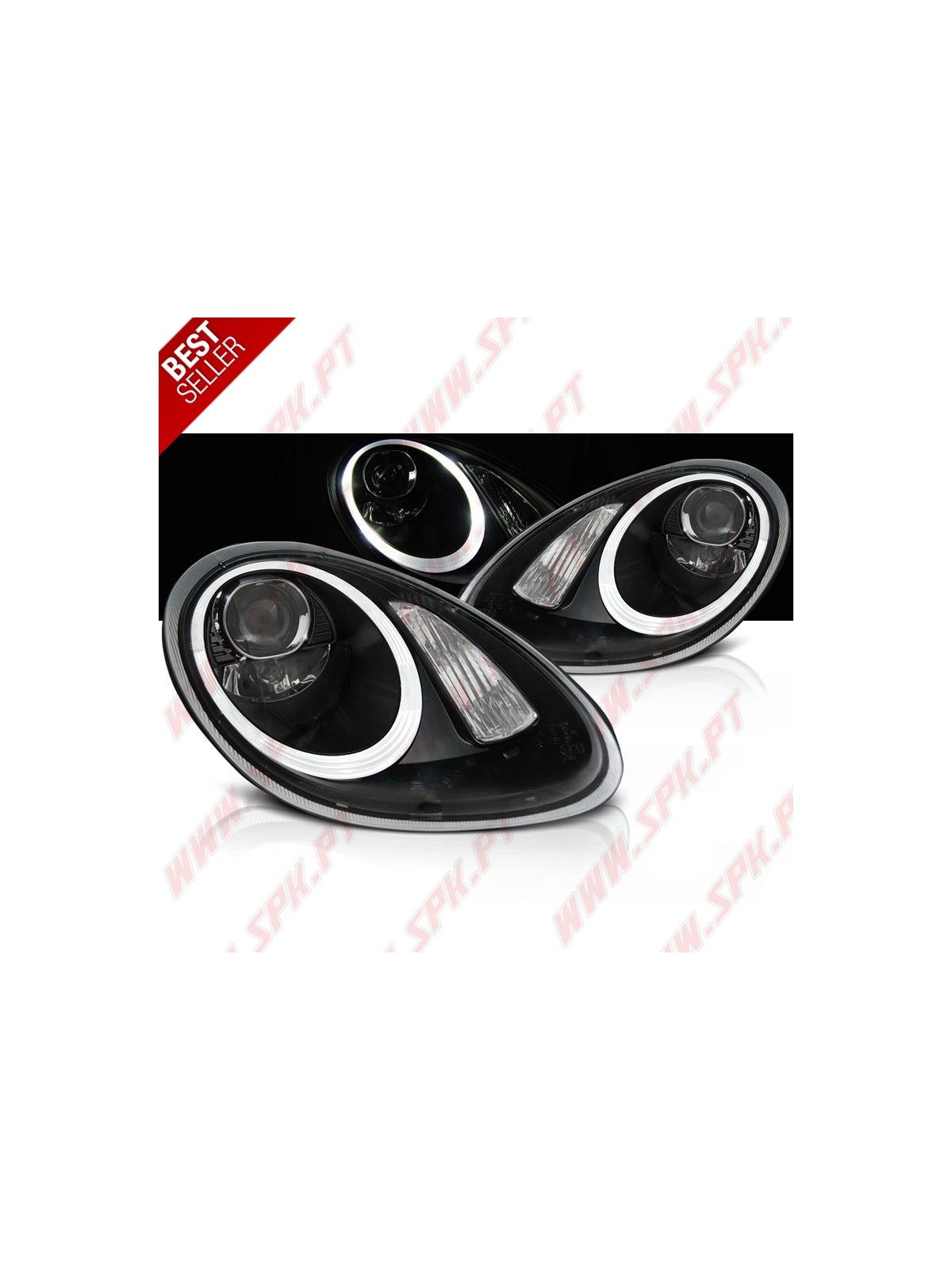 Faróis Xenon Tube Light Black - Porsche Boxster 987 / Cayman (2005-2008) Faróis Xenon Tube Light Black - Porsche Boxster 987 / Cayman (2005-2008)